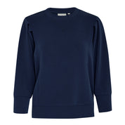 Peppercorn Laila 3/4 Ærme Sweat Sweatshirts 2318 MIDNIGHT NAVY