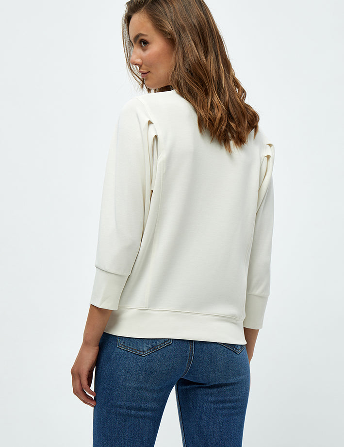 4 Ærme Sweat Sweatshirts 235 Cloud Dancer