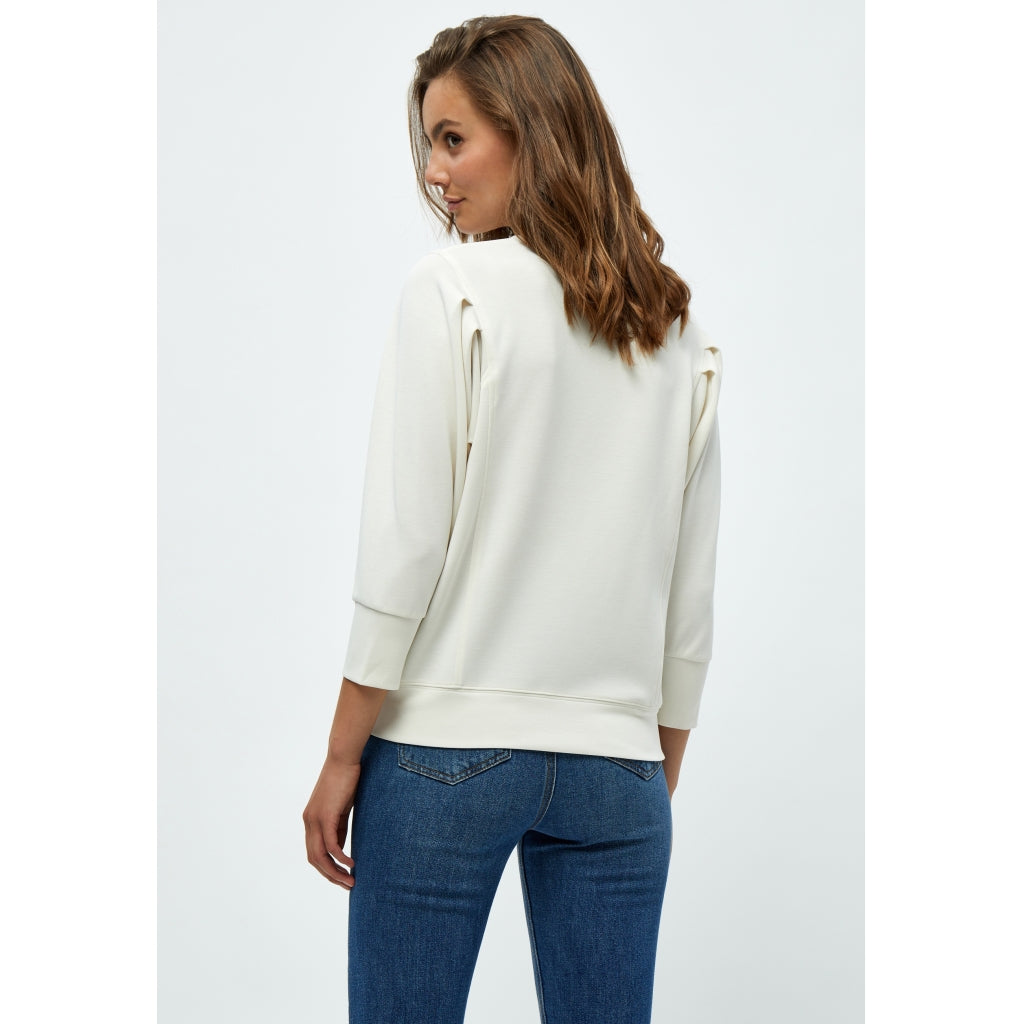 4 Ærme Sweat Sweatshirts Hvid