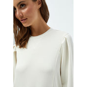 Peppercorn Laila 3/4 Ærme Sweat Sweatshirts Hvid