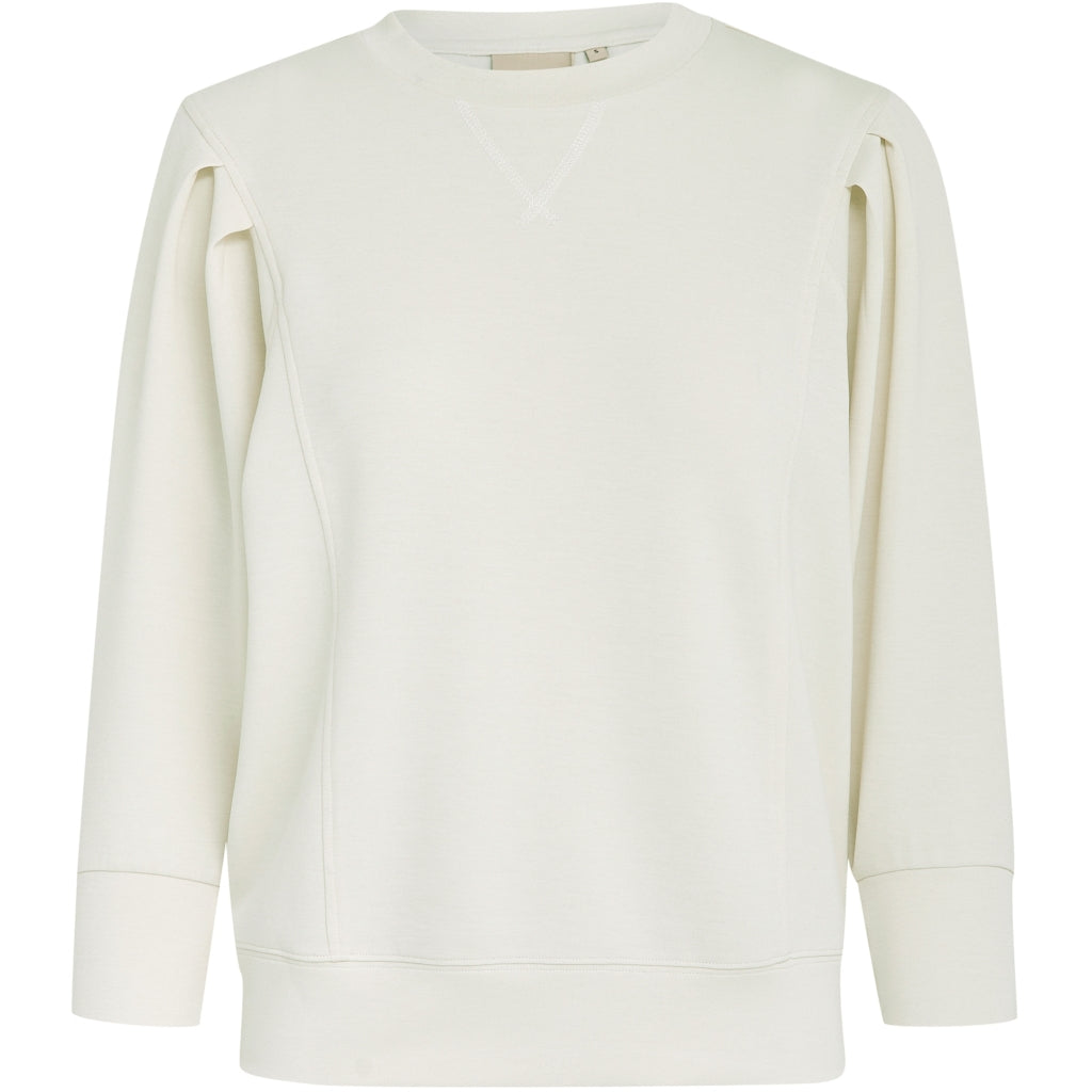 Peppercorn Laila 3/4 Ærme Sweat Sweatshirts Hvid