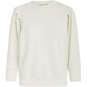 Peppercorn Laila 3/4 Ærme Sweat Sweatshirts Hvid