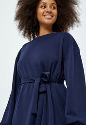 Peppercorn Laila Sweat Kjole Kjoler 1550 NAVY