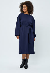 Peppercorn Laila Sweat Kjole Kjoler 1550 NAVY