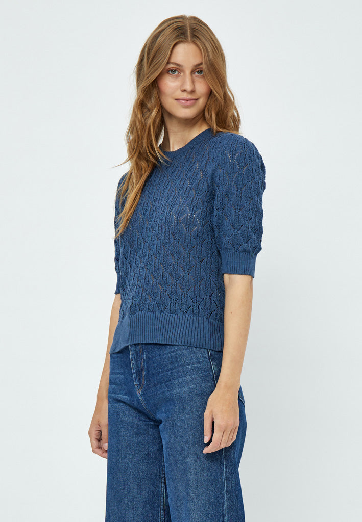 Minus Lamina Strik Pullover Pullover 537 Dark Denim Blue