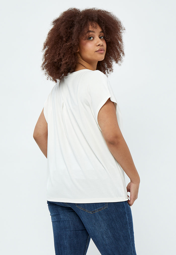 Peppercorn Lana V-hals T-Shirt Curve T-Shirt 235 Cloud dancer