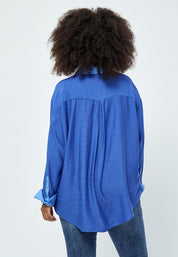 Peppercorn Lene Langærmet Skjorte Curve Skjorter 1522 Victoria Blue