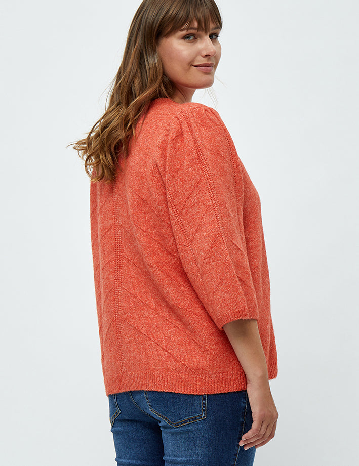 4 Ærme Pullover Curve Pullover 6722 Intense Orange