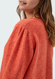 Peppercorn Lenore 3/4 Ærme Pullover Curve Pullover 6722 Intense Orange