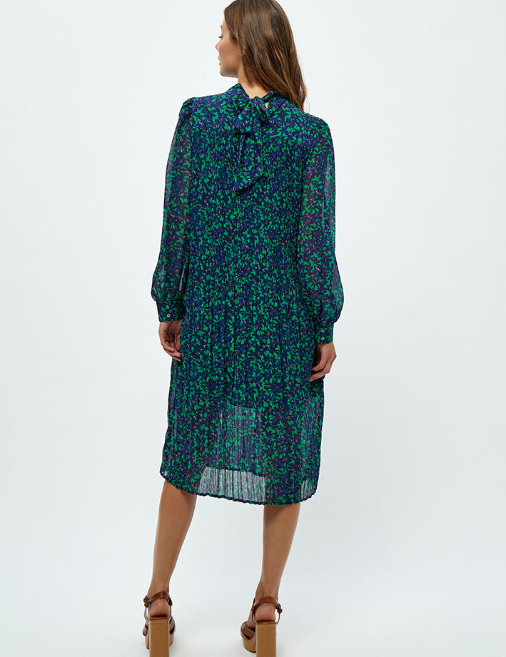 Peppercorn Levi Midi Kjole Kjoler 3205P Bright Green Print