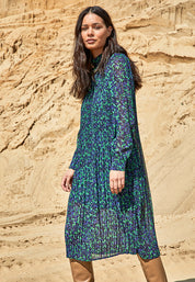 Peppercorn Levi Midi Kjole Kjoler 9456P Ocean Green Print