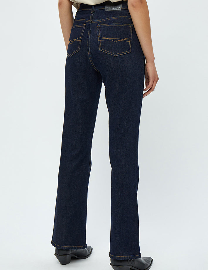 Desires DSLinda Højtaljet Denim Jeans Jeans 9620 Dark Blue