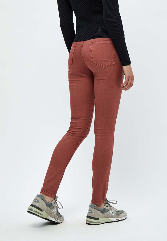 Desires DSLola Garment Dye MW Bukser Jeans 5076 Apple Butter Brown