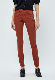 Desires DSLola Garment Dye MW Bukser Jeans 8876 Burnt Red