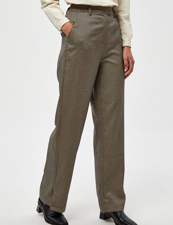 Minus Luvia bukser Bukser 9337 Mixed Houndstooth