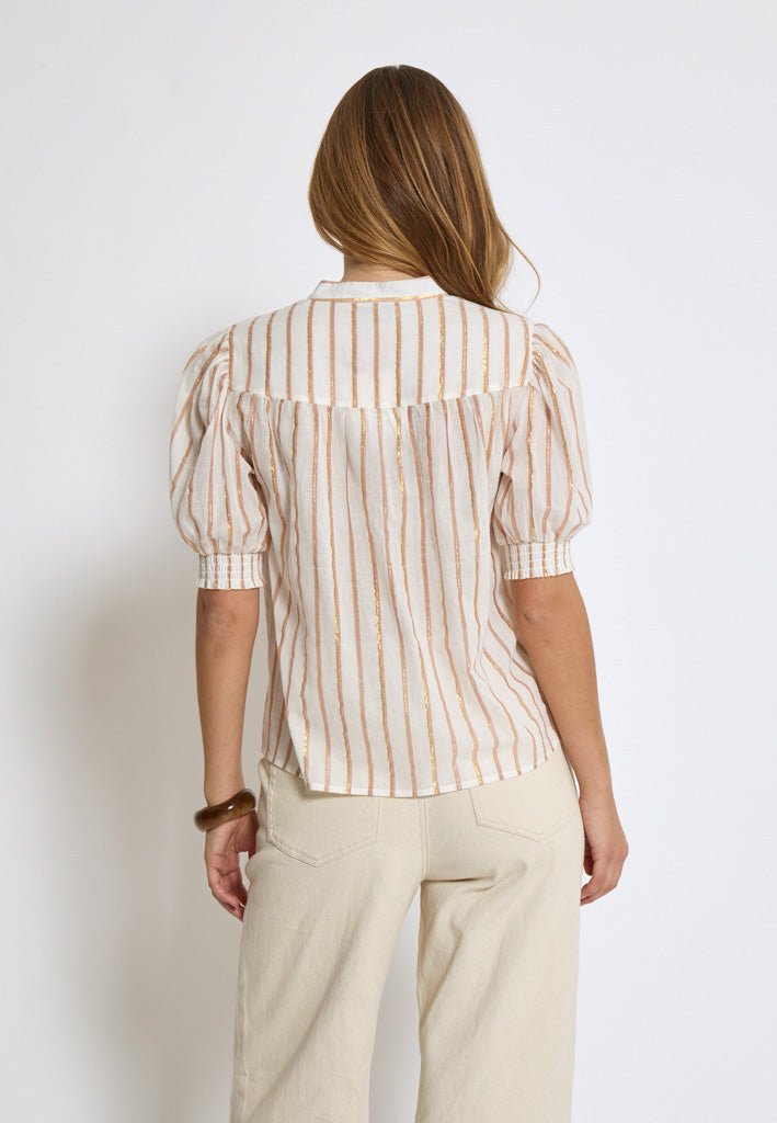 Minus MSAleka Blouse Bluser 235 Cloud Dancer