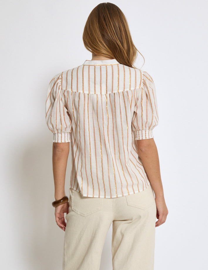 Minus MSAleka Blouse Bluser 235 Cloud Dancer