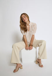 Minus MSAleka Blouse Bluser 235 Cloud Dancer