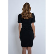 Minus MSAnnelise GOTS Puff Sleeve Dress Kjoler Sort