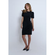 Minus MSAnnelise GOTS Puff Sleeve Dress Kjoler Sort