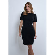 Minus MSAnnelise GOTS Puff Sleeve Dress Kjoler Sort