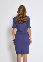Minus MSAnnelise GOTS T-Shirt Dress Kjoler 7018 Skipper Blue