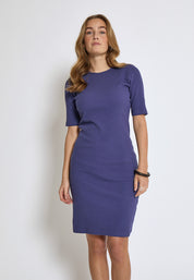 Minus MSAnnelise GOTS T-Shirt Dress Kjoler 7018 Skipper Blue