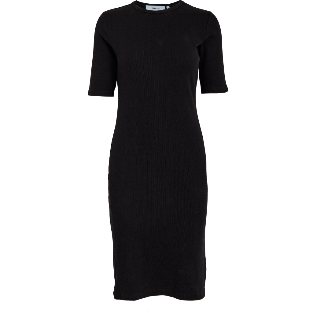 Minus MSAnnelise GOTS T-Shirt Dress Kjoler Sort