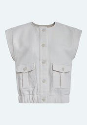 Minus MSAvana Boucle Vest Vest 0175 Light Birch