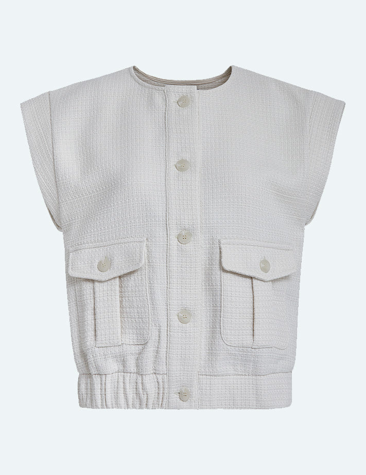 Minus MSAvana Boucle Vest Vest 0175 Light Birch