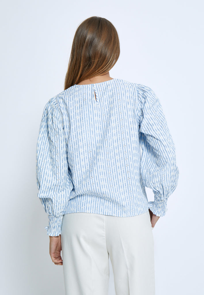 Minus MSBessima Blouse Bluser 1341 Baltic Sea