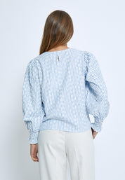 Minus MSBessima Blouse Bluser 1341 Baltic Sea