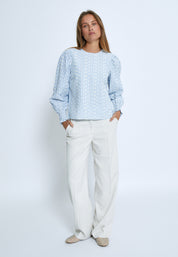 Minus MSBessima Blouse Bluser 1341 Baltic Sea