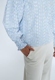 Minus MSBessima Blouse Bluser 1341 Baltic Sea