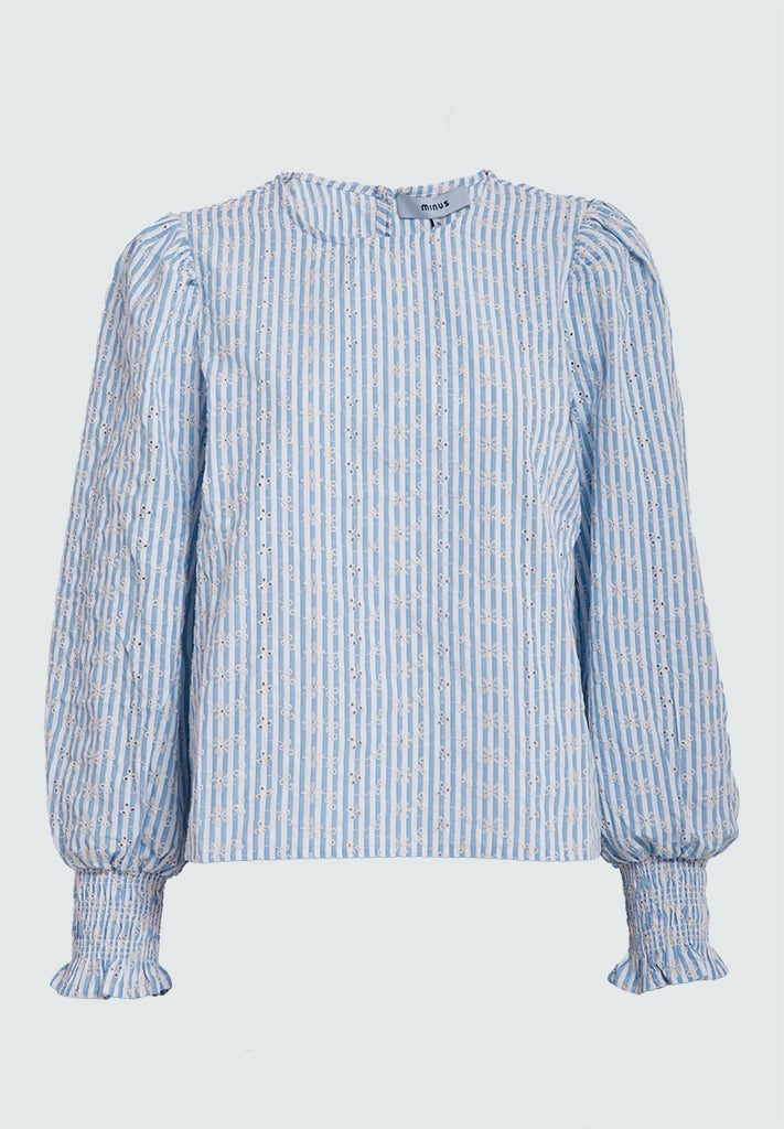 Minus MSBessima Blouse Bluser 1341 Baltic Sea