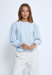 Minus MSBessima Blouse Bluser 1341 Baltic Sea