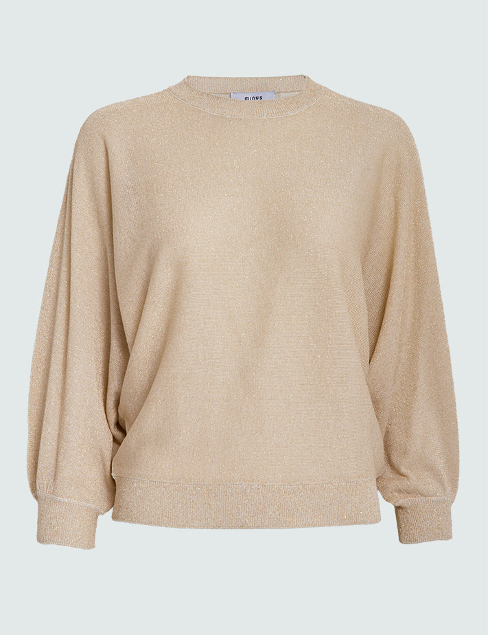 Minus MSCamelina Knit T-shirt Pullover 348MET Medal gold Metallic