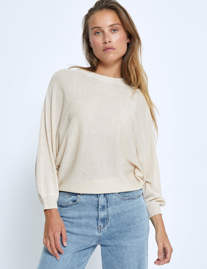 Minus MSCamelina Knit T-shirt Pullover 348MET Medal gold Metallic