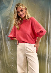 Minus MSCamelina Knit T-shirt Pullover 641MET Dubarry Metal.