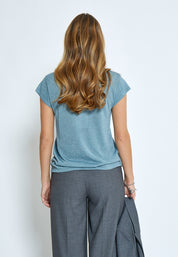 Minus MSCarlina Strik T-Shirt T-Shirt 1043MET Citadel Blue Metal.