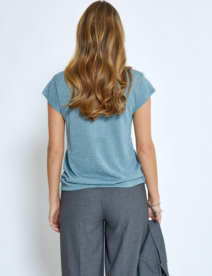 Minus MSCarlina Strik T-Shirt T-Shirt 1043MET Citadel Blue Metal.