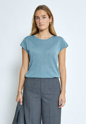 Minus MSCarlina Strik T-Shirt T-Shirt 1043MET Citadel Blue Metal.