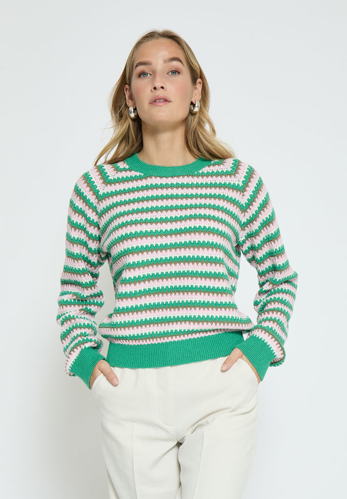 Minus MSClaudine Pullover Pullover 7110S Sweet Lilac Stripe