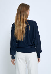 Minus MSDana Pullover Pullover 542 Black Iris Solid