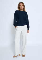 Minus MSDana Pullover Pullover 542 Black Iris Solid