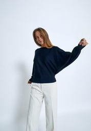 Minus MSDana Pullover Pullover 542 Black Iris Solid