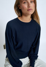 Minus MSDana Pullover Pullover 542 Black Iris Solid