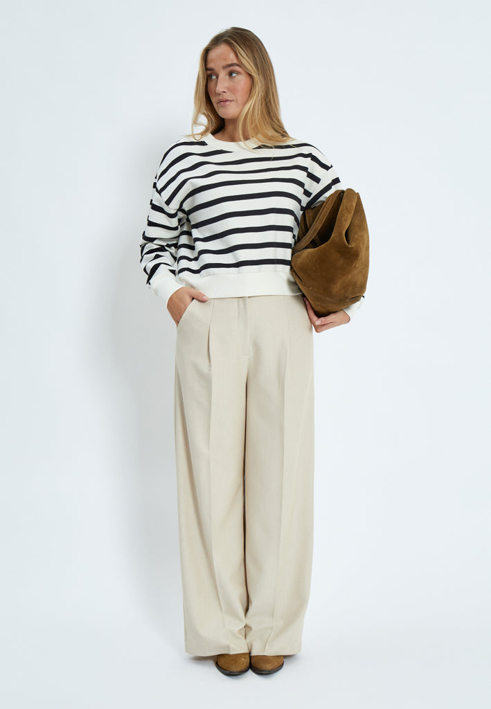 Minus MSEstella Sweat Sweatshirts 100S Black Striped