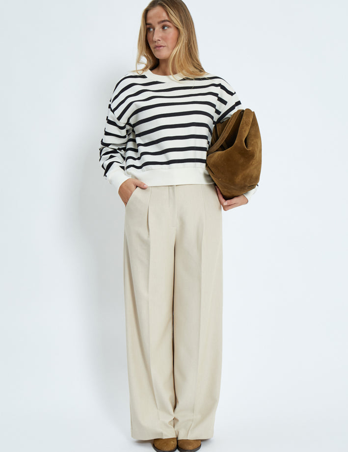 Minus MSEstella Sweat Sweatshirts 100S Black Striped