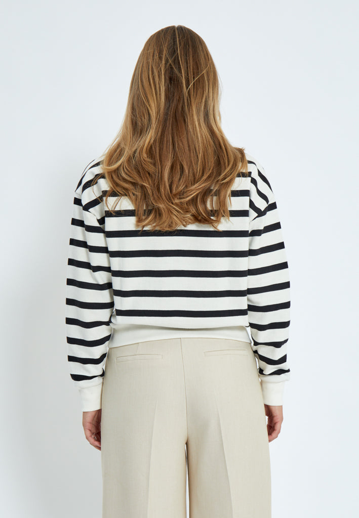 Minus MSEstella Sweat Sweatshirts 100S Black Striped
